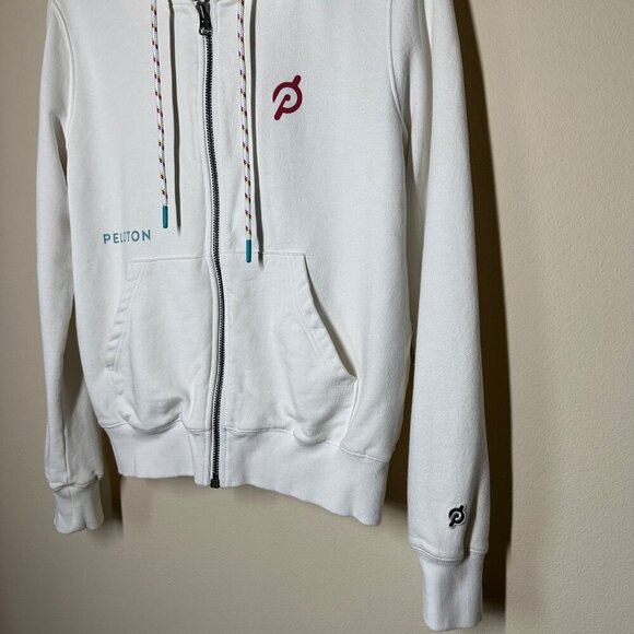 Peloton Full Zip Hoodie Womens Size S Athleisure Gym Workout Jacket Pockets - Picture 4 of 7